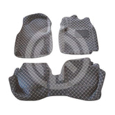 KIA Picanto Luxury Custom Fit 7D Floor Mats (2019-21) Black Multi Thread Design